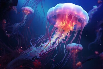underwater jellyfish ocean exploration