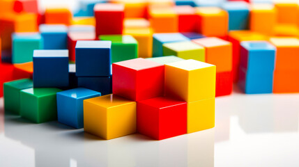 Obraz premium Bunte Würfel