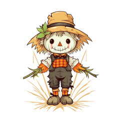 Fototapeta premium A sinister scarecrow