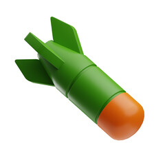 military atomic bomb illustration 3d