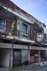 Fototapeta na wymiar old abandoned building in Nicosia Cyprus
