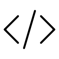 programming code glyph 