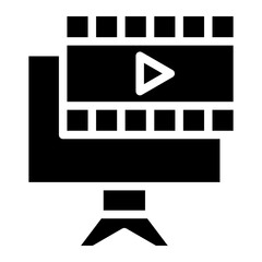 video roll glyph 