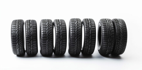 rubber tire isolated tyre auto background wheel industry car automobile object. Generative AI.
