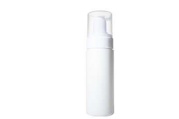 face foam in a bottle isolated,skin cleansing