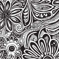seamless pattern with flowers