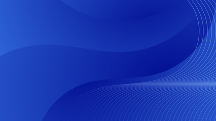 abstract blue wave lines background for business