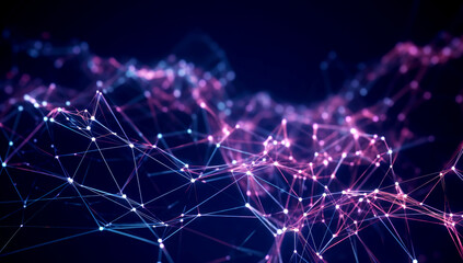 Obraz premium Linking entities. Networking, social media, SNS, internet communication connect concept. Teamwork, network and community abstract. Generated with AI