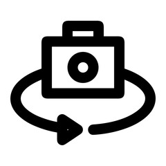 camera photography icon symbol image vector. Illustration of multimedia photographic lens grapich design image