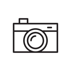 camera photography icon symbol image vector. Illustration of multimedia photographic lens grapich design image