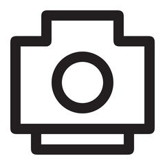 camera photography icon symbol image vector. Illustration of multimedia photographic lens grapich design image