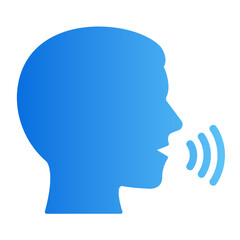 speak gradient icon