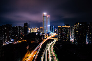 Fototapeta na wymiar Nanming District, Guiyang City - City Night View