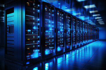 A close-up shot of a cooling unit in a data center, showcasing the intricate piping system, airflow management, and efficient cooling mechanisms designed to maintain optimal operating temperatures for