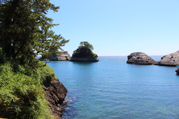 堂ヶ島の入江全景 静岡県西伊豆町