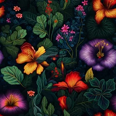 Foto auf Acrylglas Dihital seamless pattern for textile © United Pattern
