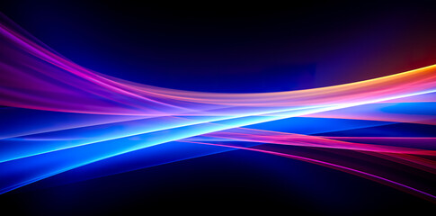 Purple And Blue Glowing Neon. Empty background scene. Futuristic Sci-Fi Modern Empty.