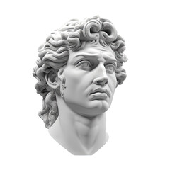 3D rendering of the statue depicting Davids head