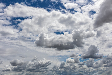 Blue sky with clouds background overlay. Ideal for sky replacement