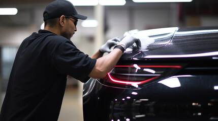  the professional staff members meticulously hand wash the car using premium microfiber mitts and pH-balanced soap.