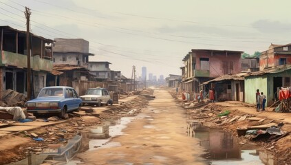 Classical Vintage Cars Parked in an Old Cuban Building