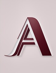 Abstract icon logo for letter A, Generative ai
