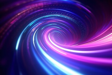 abstract futuristic background with pink blue glowing neon moving high speed wave lines and bokeh lights. Data transfer concept Fantastic wallpaper