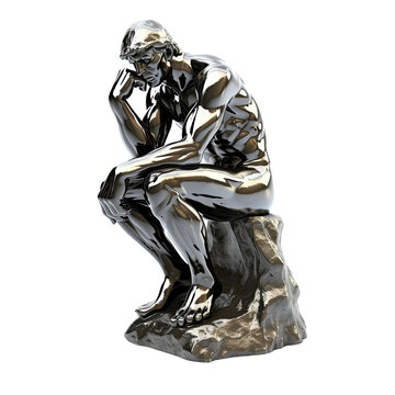 The statue called The Thinker by Rodin.