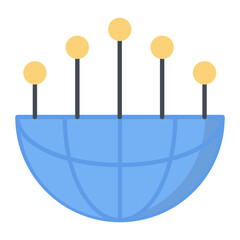 Global Flat Icon