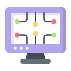 Smart Screen Flat Icon