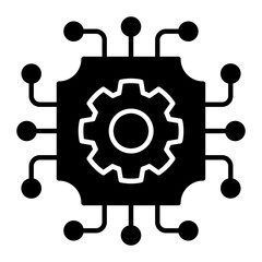 AI Glyph Icon