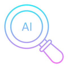 AI Search Gradient Icon
