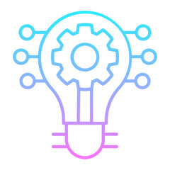 Bulb Gradient Icon