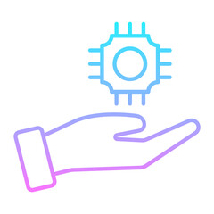Ai Development Gradient Icon
