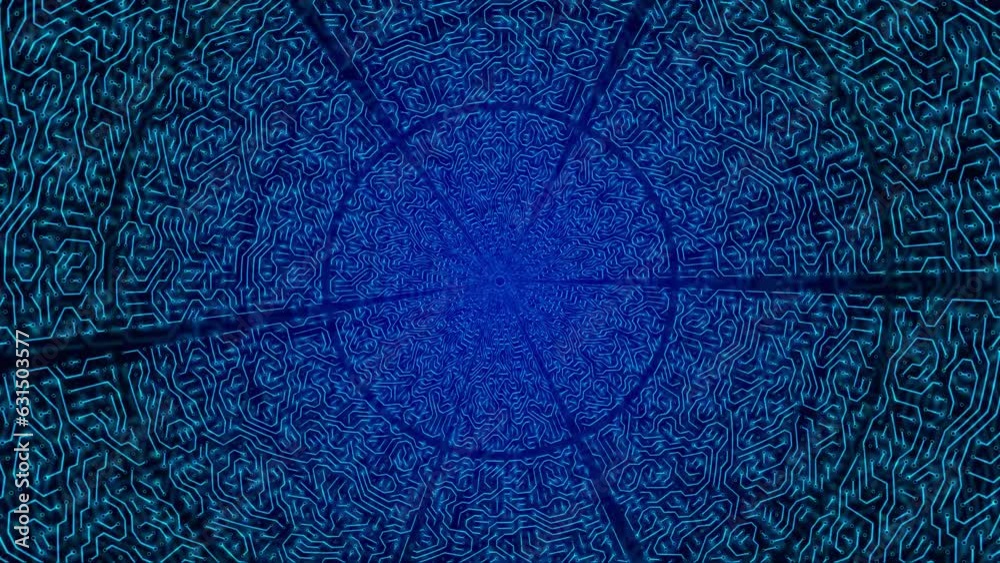 Wall mural circuitry tunnel rotation: a fusion of modern ai and deep learning with pcb design