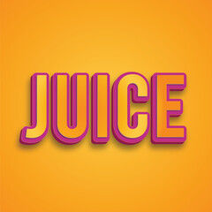 Editable 3D Juice Letter Text Effect