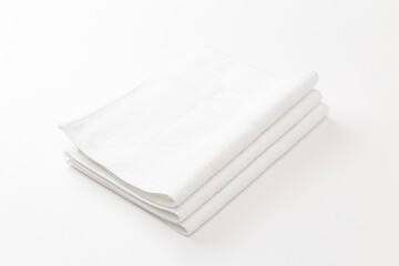 白い背景に雑巾