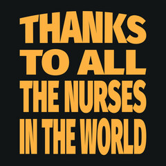 Obraz premium NURSES T SHIRT DESIGN