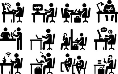 people icons Successful Study Symbol On White Background Stock