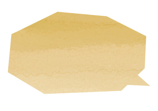 水彩風 紫 吹き出し 和紙　和風