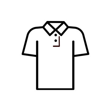 Polo shirt  - vector icon isolated