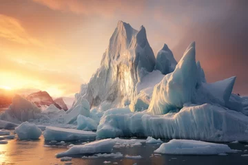  Towering Glaciers in a Remote Arctic Wilderness, Generative AI © Danie Johns