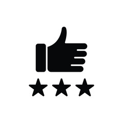 rating icon. solid icon