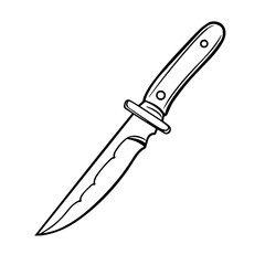 Obraz premium Knife coloring pages Png