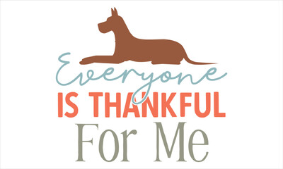 Thanksgiving DOG SVG Design Template