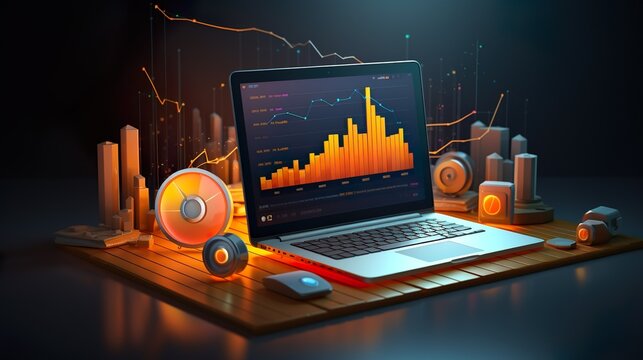 SEO, Search Engine Optimization ranking concept, magnifying glass with arrows icon background digital