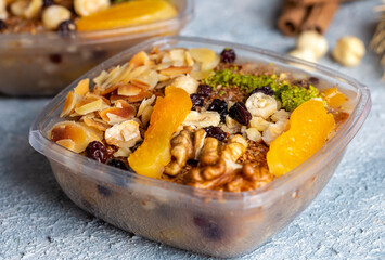 Traditional delicious Turkish dessert; Ashura (Asure)