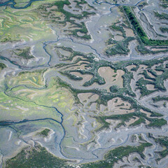 vue aérienne de la vallée de la Rance en France