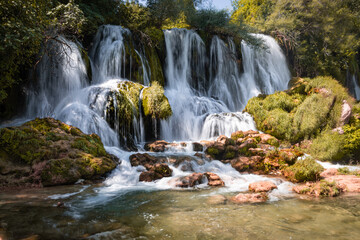Obraz premium Kravice waterfall on Trebizat River in Bosnia and Herzegovina
