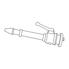 Obraz premium firefighter jet nozzle icon